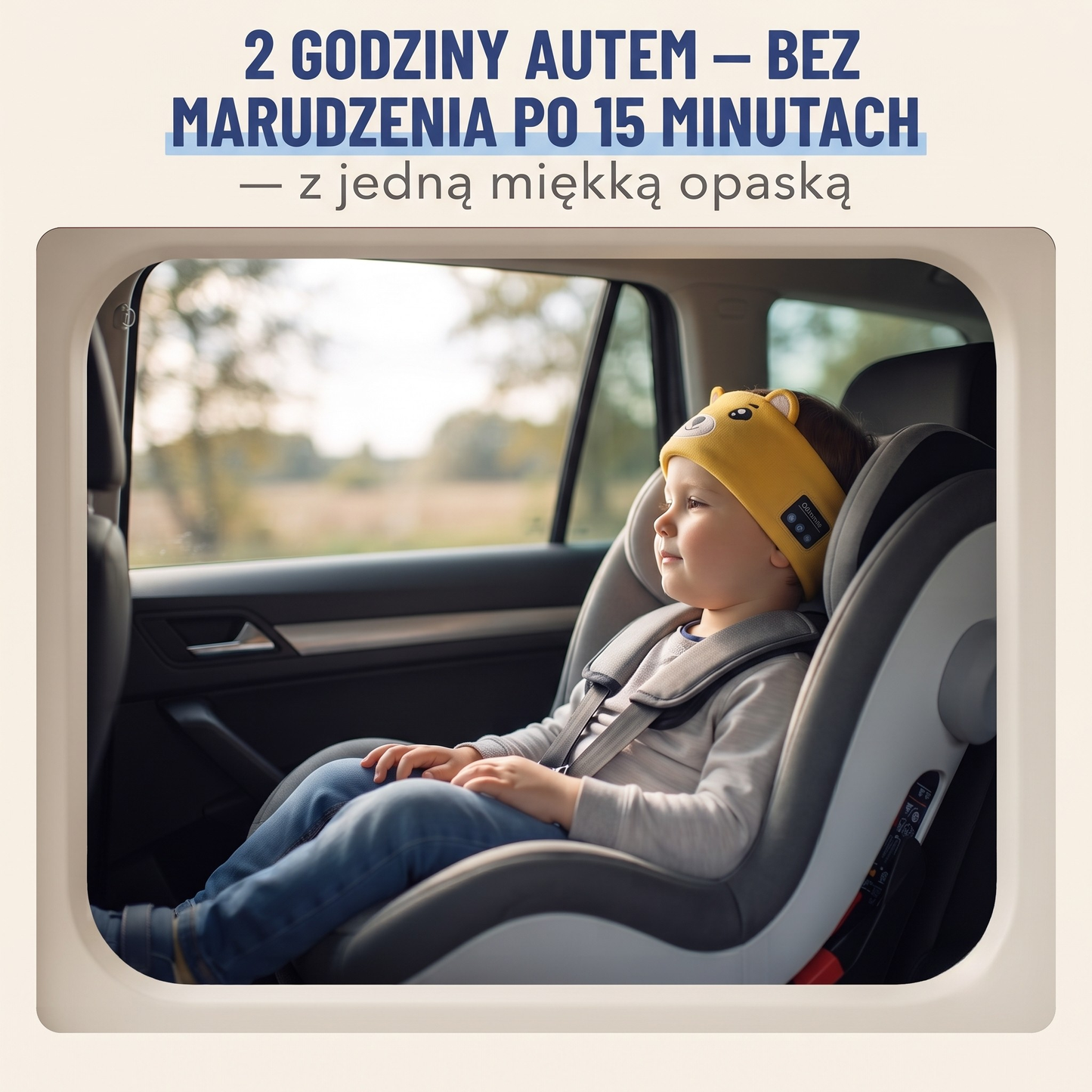 Opaska LuliDream ® - Spokojna podróż z dziećmi