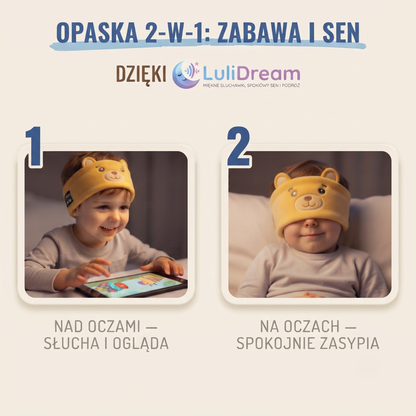 Opaska LuliDream ® - Spokojna podróż z dziećmi