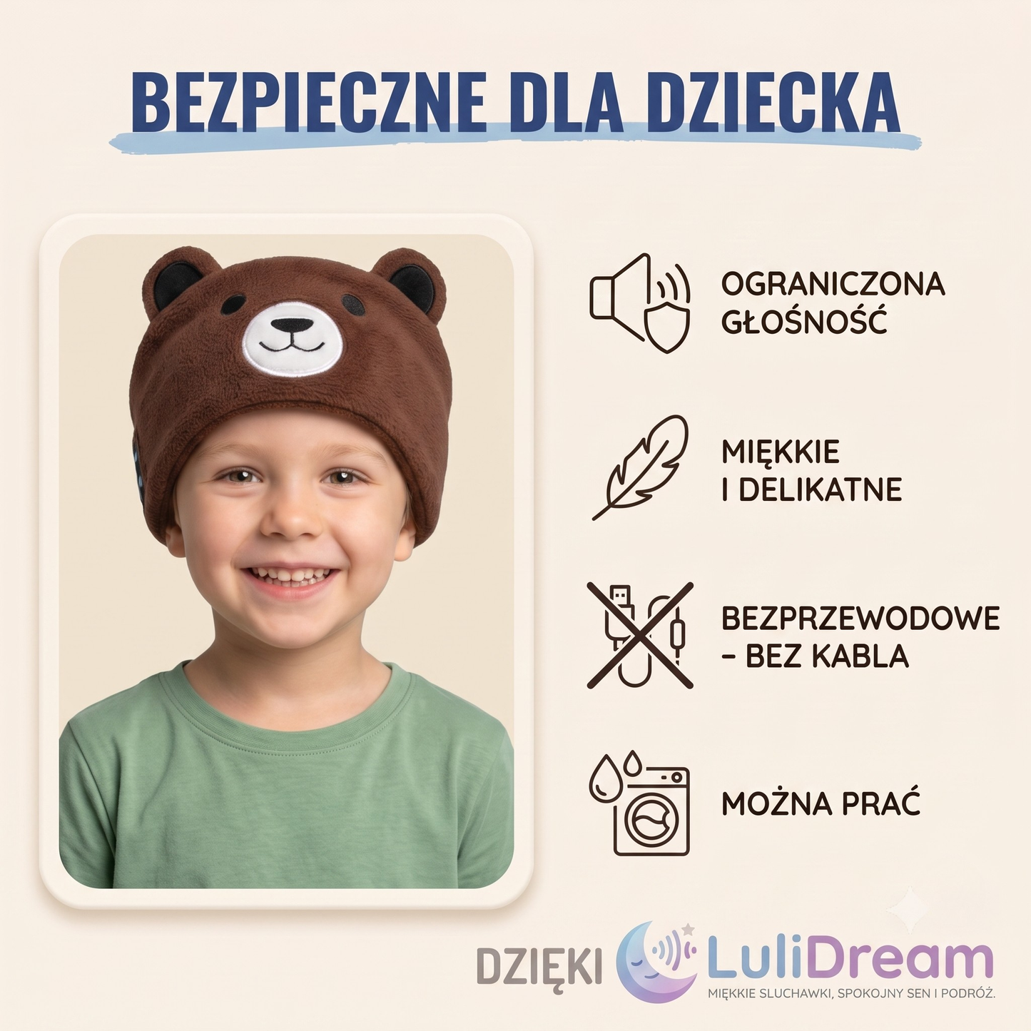 Opaska LuliDream ® - Spokojna podróż z dziećmi