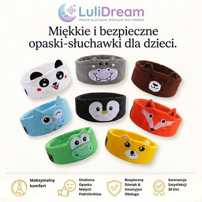 LuliDream ® - Miękka opaska ze słuchawkami dla dzieci